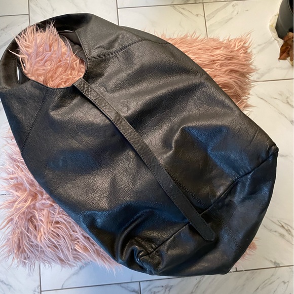 ASOS Brand 100% Leather Slouchy Shoulder Shopping Bag - Picture 8 of 9